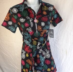 Disney Coco dress Floral Black Juniors Pixar Disneyland New A11